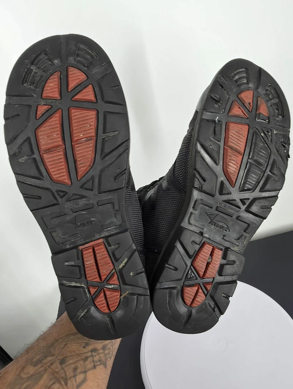 Avenger A7581 Black Carbon Nanofiber Safety Toe Work Boots Sz 11 M Waterproof EH
